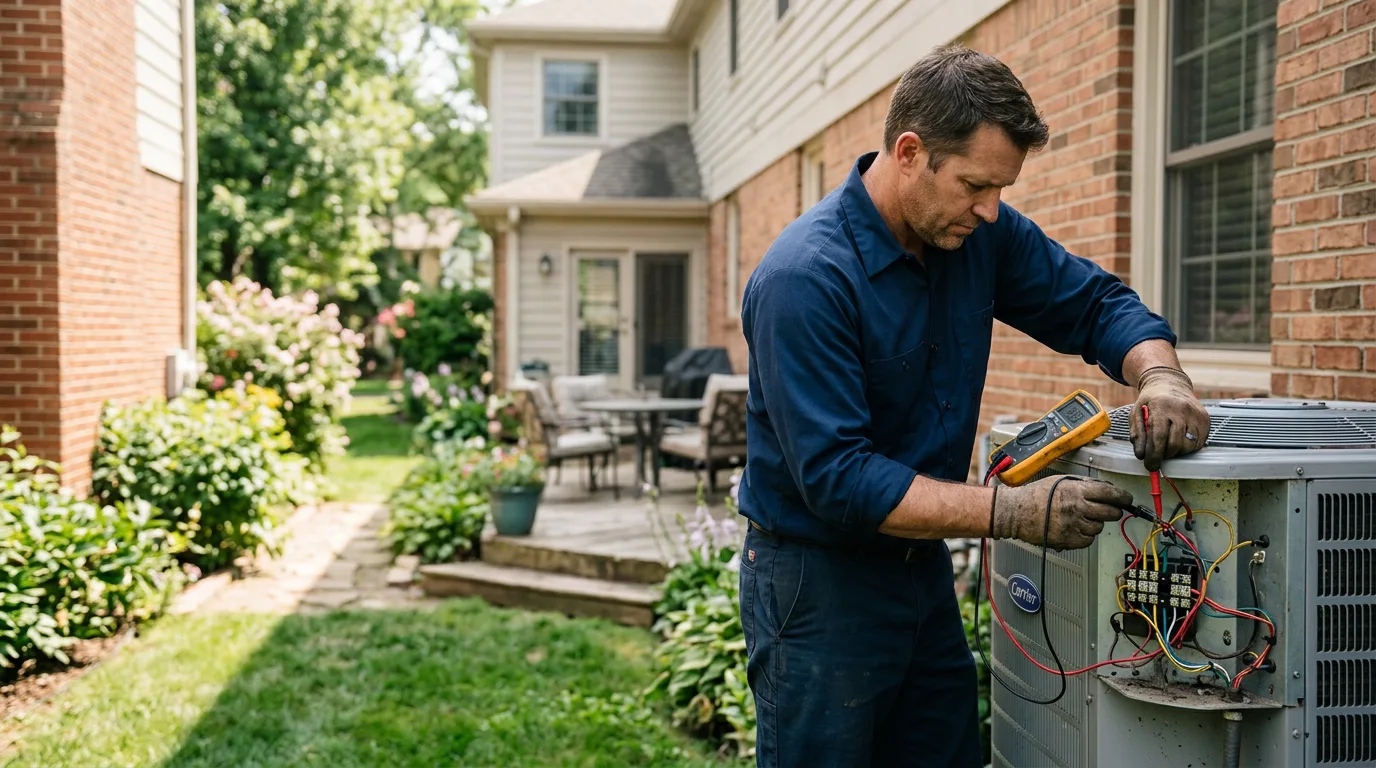 HVAC technician working near Ford City, PA